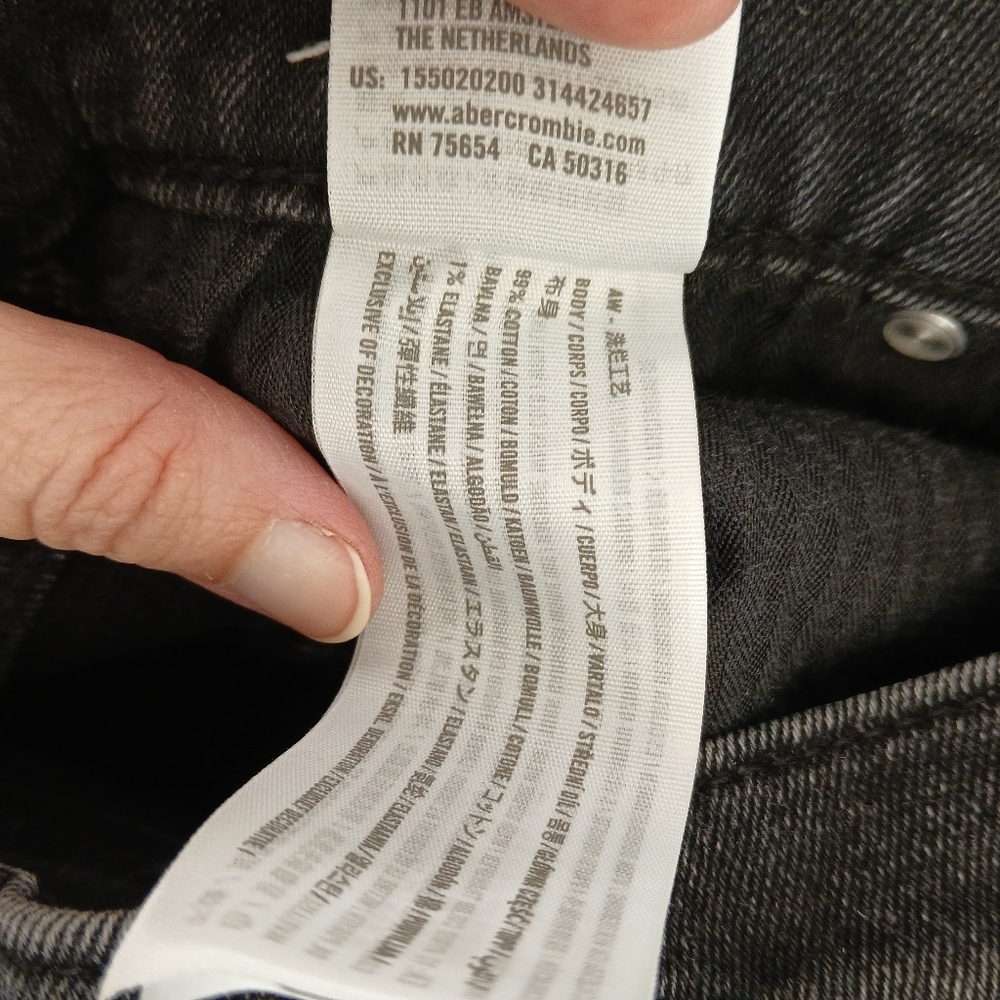 Abercrombie & Fitch The Ankle Straight Ultra High… - image 7